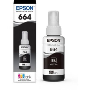 Epson T664 70ml Tinta Negra Recarga