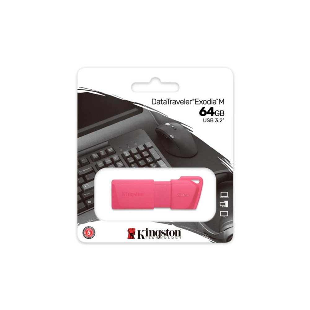 Flash Memory Kingston DT Exodia M 64GB Pink Neon
