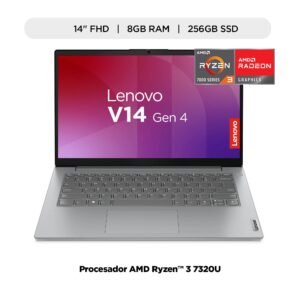 Laptop Lenovo V14 G4 Ryzen 3 7320U 8GB RAM 256GB SSD 14 Pulgadas Full HD